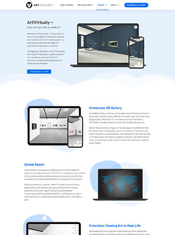 ArtVirtualy website