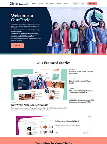 Girl Scouts Circle Around website