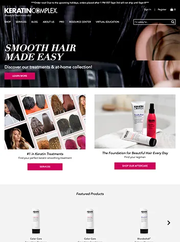 Keratin Complex website